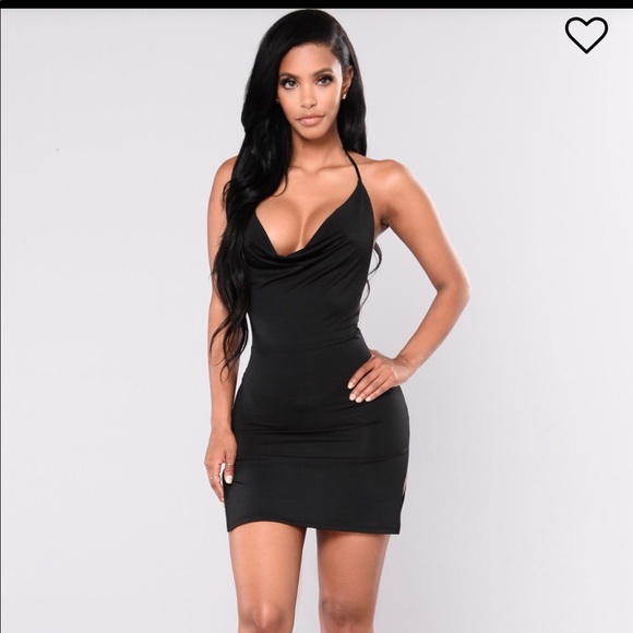 black tie halter dress